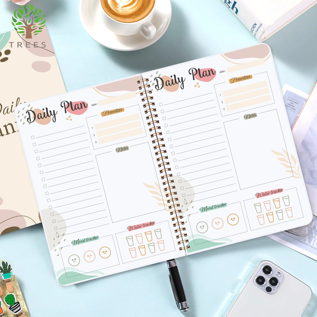 Daily Planner Undated To do List Task Notebook,Daily Planner 52 Sheets Tear Off Easily Organize Your Daily Tasks School Supplies