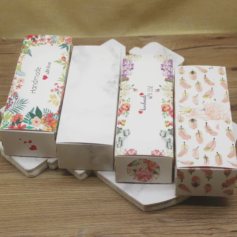 10pc DIY Handmade Gift  wrap Box Marbling  favors package Boxes Paper Carton Birthday Party suppiles Wedding Wrap party
