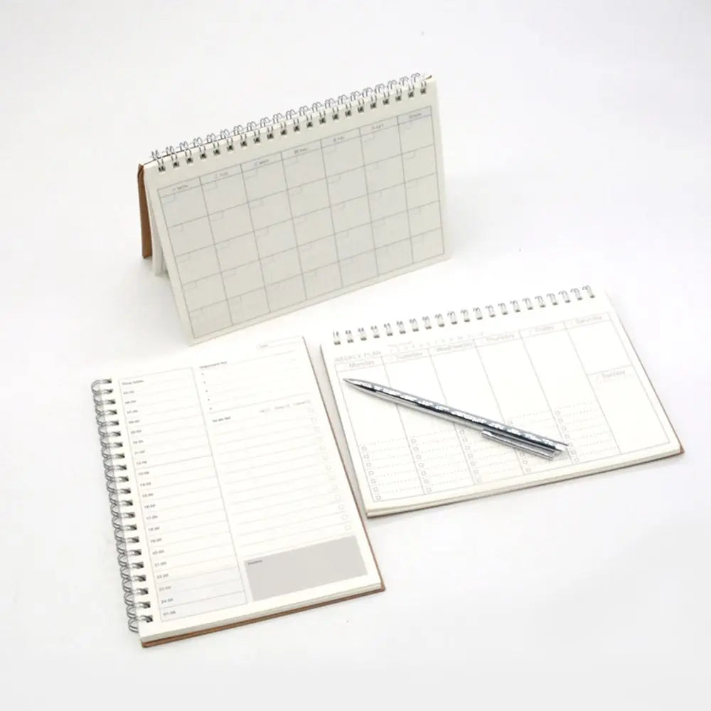 Daily Weekly Planner Notebook Spiral Agenda Daily Schedule Journal Notebooks Time To Do List Office Stationery School Supplies
