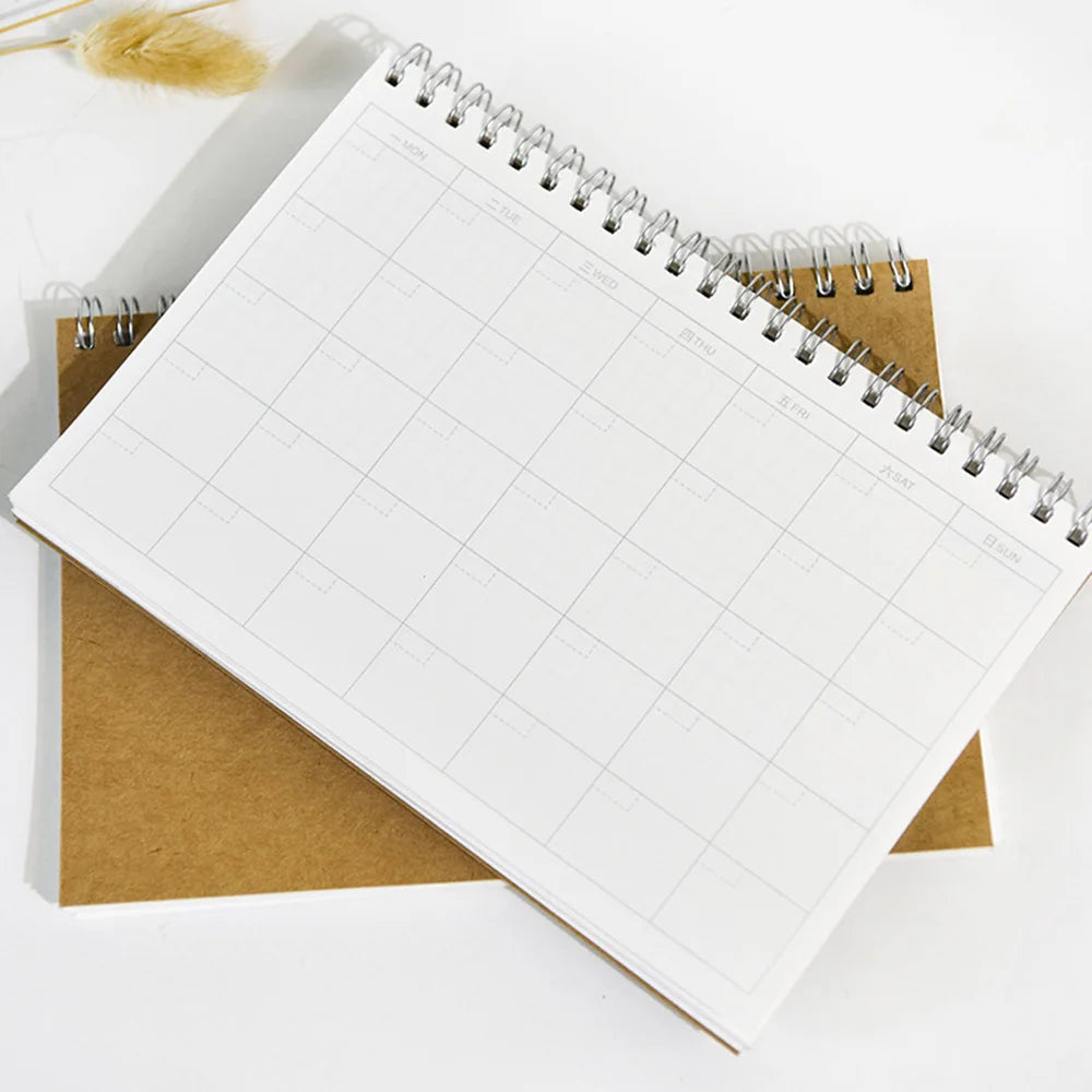 1pcs/lot A5 Business Efficient Working Monthly Planner , A5 Spiral Daily Planner