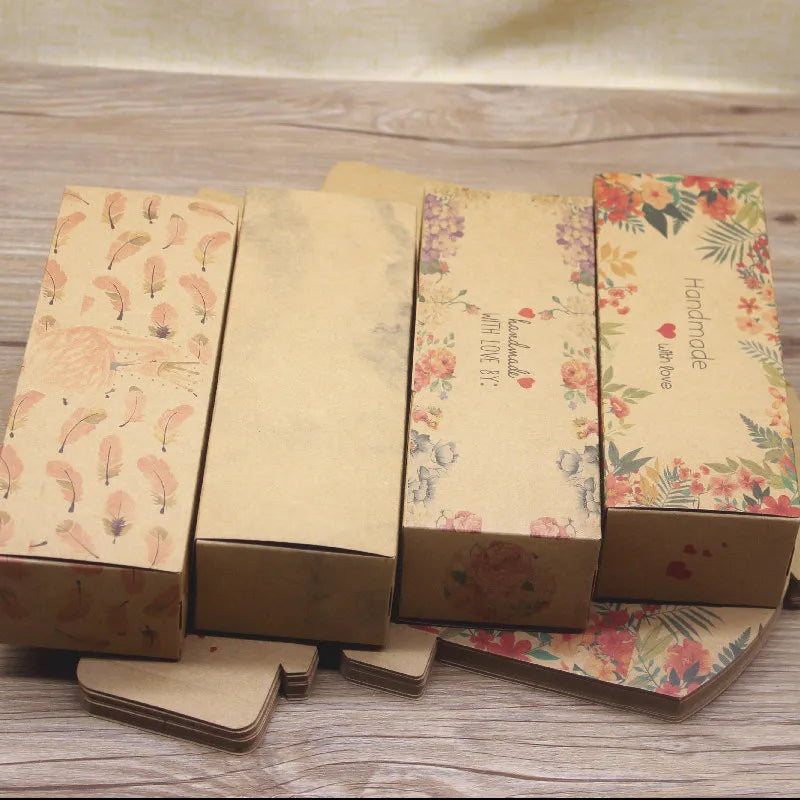 10pc DIY Handmade Gift  wrap Box Marbling  favors package Boxes Paper Carton Birthday Party suppiles Wedding Wrap party