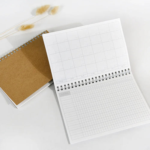 1pcs/lot A5 Business Efficient Working Monthly Planner , A5 Spiral Daily Planner