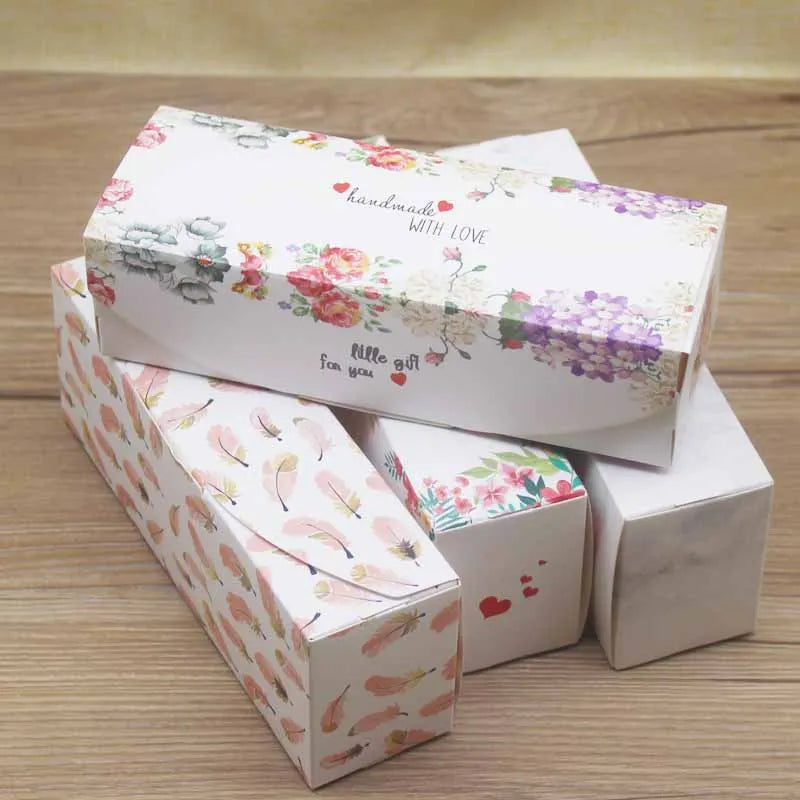 10pc DIY Handmade Gift  wrap Box Marbling  favors package Boxes Paper Carton Birthday Party suppiles Wedding Wrap party