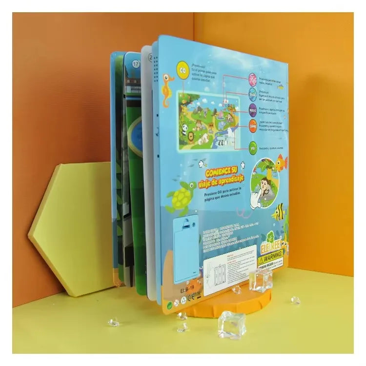 Spanish English Talking Learning Book for Kids Interactive Audio Sound Books Toddler Educational Toy To Learn Spanish Bilingual