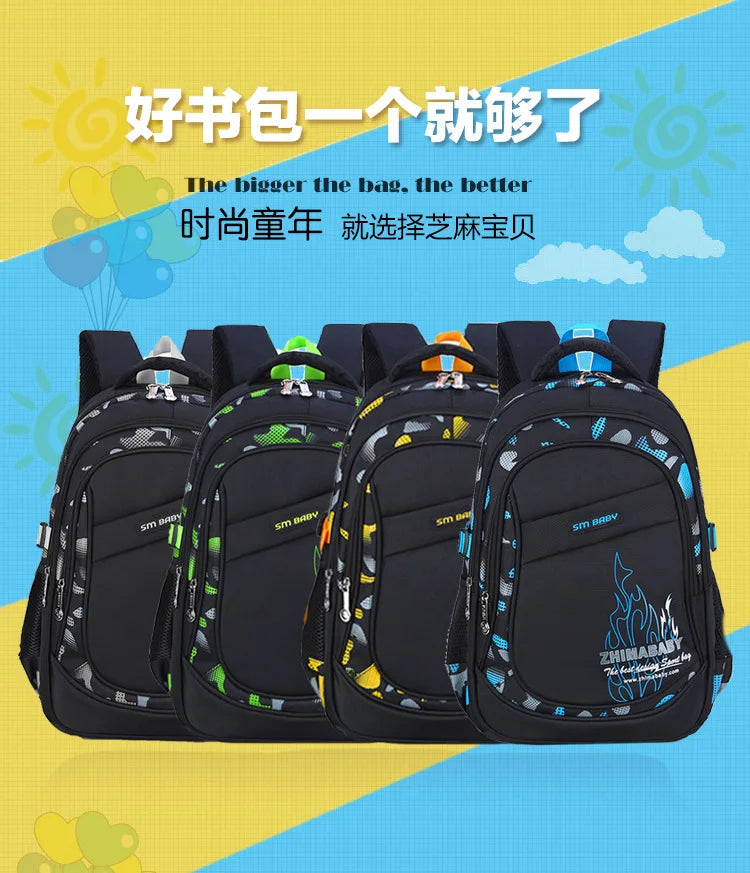 Kids backpack Primary children School Bags For Boys large orthopedic Backpack Waterproof Schoolbag big Book Bag mochila infantil
