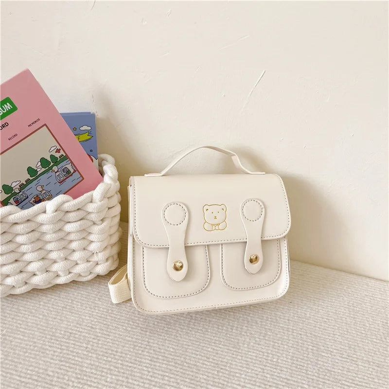 Kids Schoolbag Simple Korean Kindergarten Boys and Girls Baby 3-6 Years College Wind Cute Backpack Hundreds of Kids Shoulder Bag