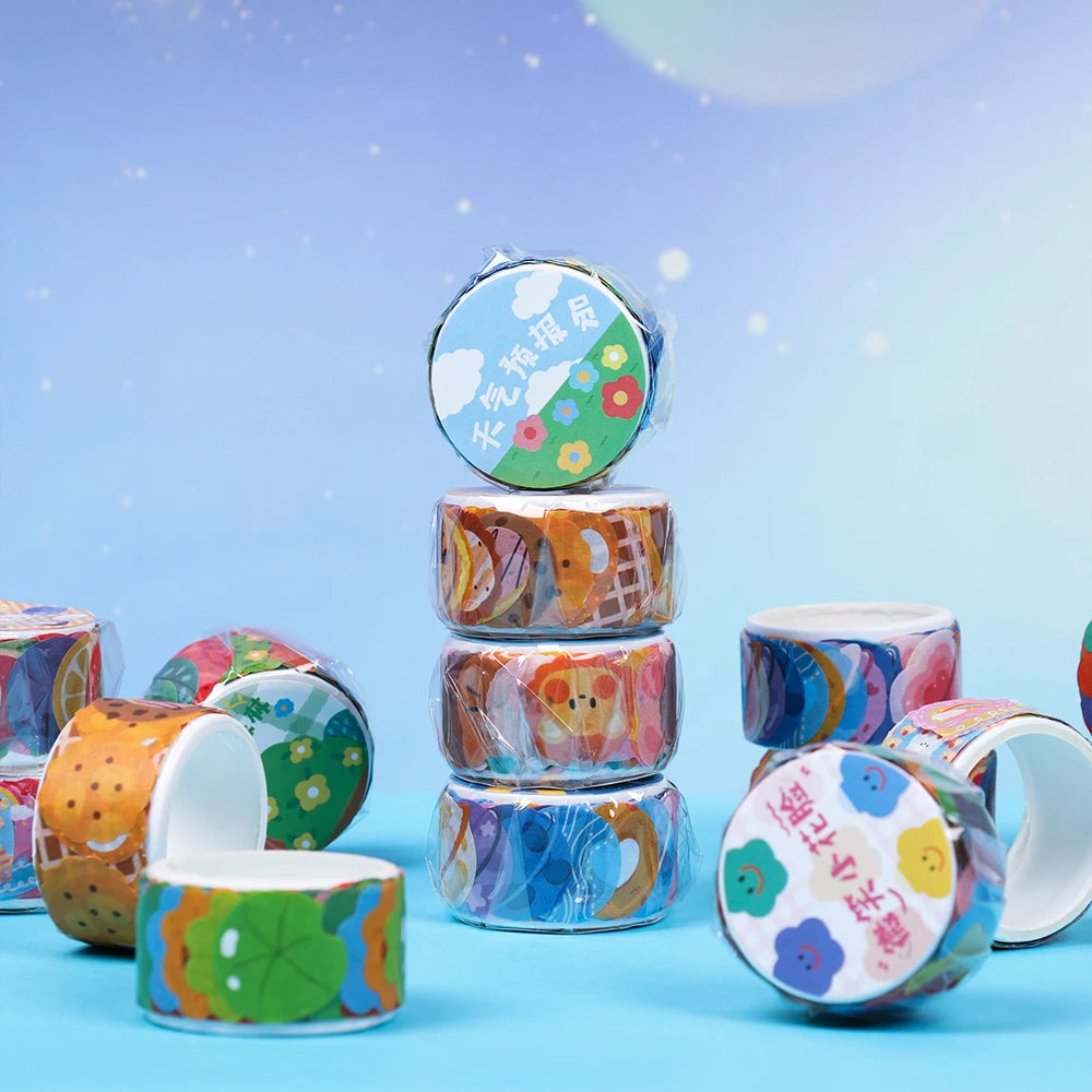 School Supplies Kawaii DIY Stationery Washi Tape Diary Label Sticky Paper Scrapbooking Sticker