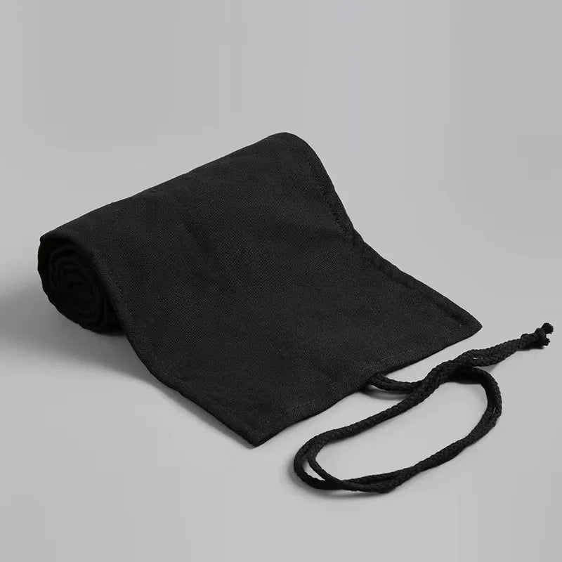 1PC Canvas pencil case - Simple and atmospheric design, colorful lead sketch pencil case for artists students and offices to use