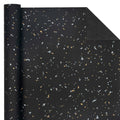 Gift Wrapping Paper Roll, 1 Roll 17inch x 120inch, Black Gold Foil Design for Holiday, Birthday, Wedding, Party
