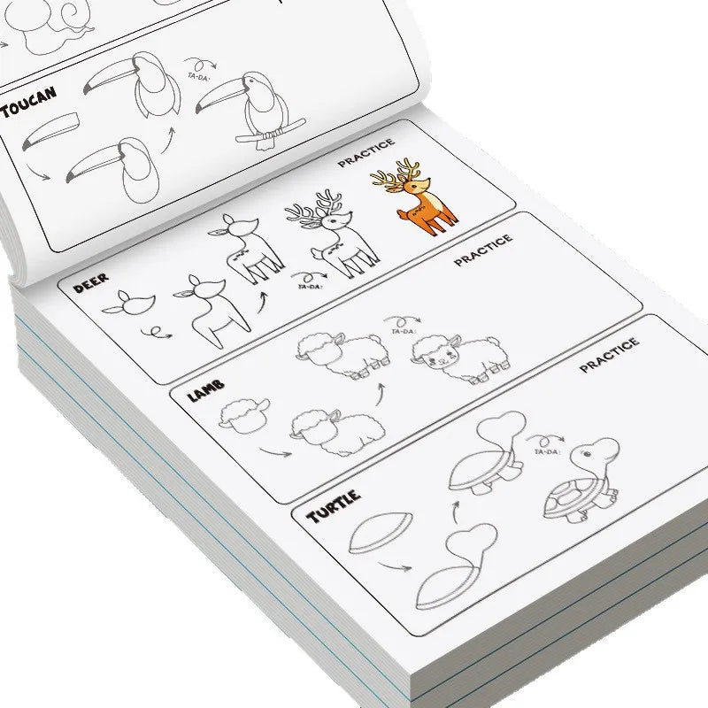Art Learning Book for Kids - How to Draw Everything with Simple Steps, Boost Creativity & Drawing Skills