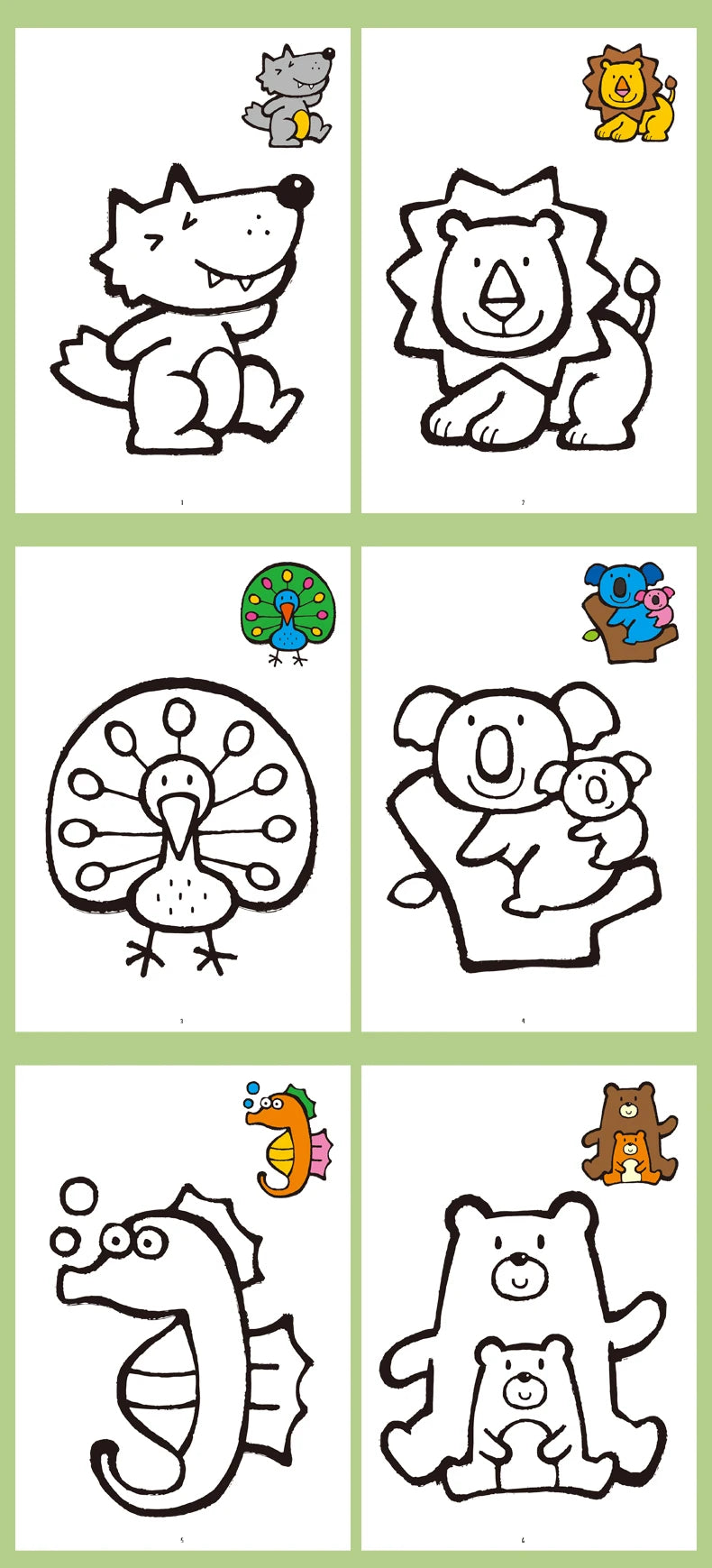 Children's Fun Coloring Book 32 Pages with Different Themes Coloring Drawing Book Size 170 × 240mm