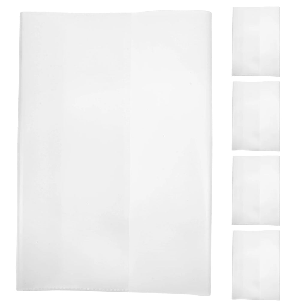 5 Pcs B5 Clear Book Cover Protect 16k Back Covers for Textbooks Waterproof Sleeves