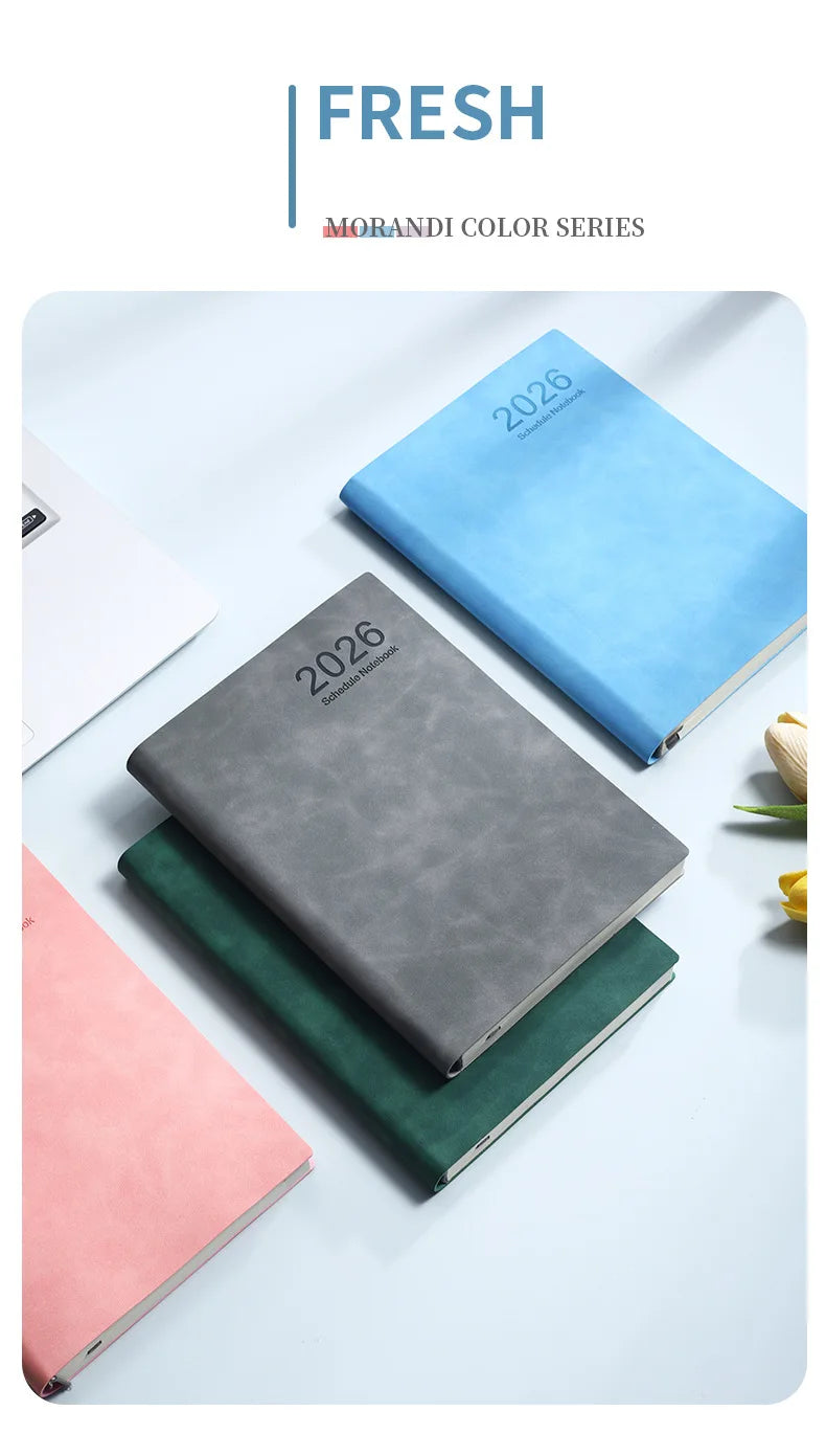 2026 A5 Daily Planner Notebook, 365 Days English Schedule Book, Productivity Journal For Work, Study And Time Management