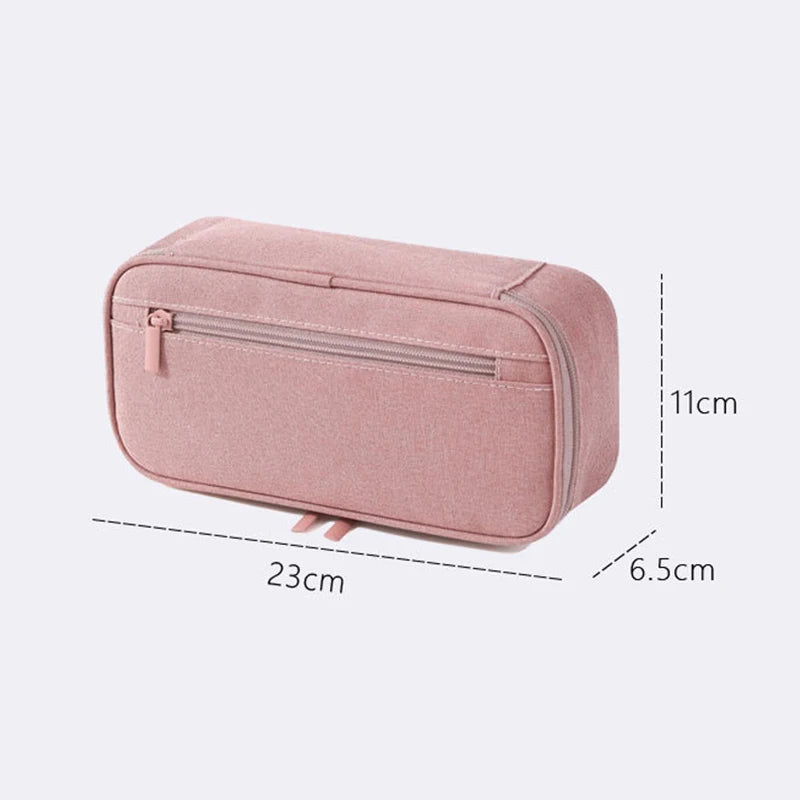 Portable pencil case, large capacity pencil case stationery pencil case, large capacity storage bag pouch holder box organiser