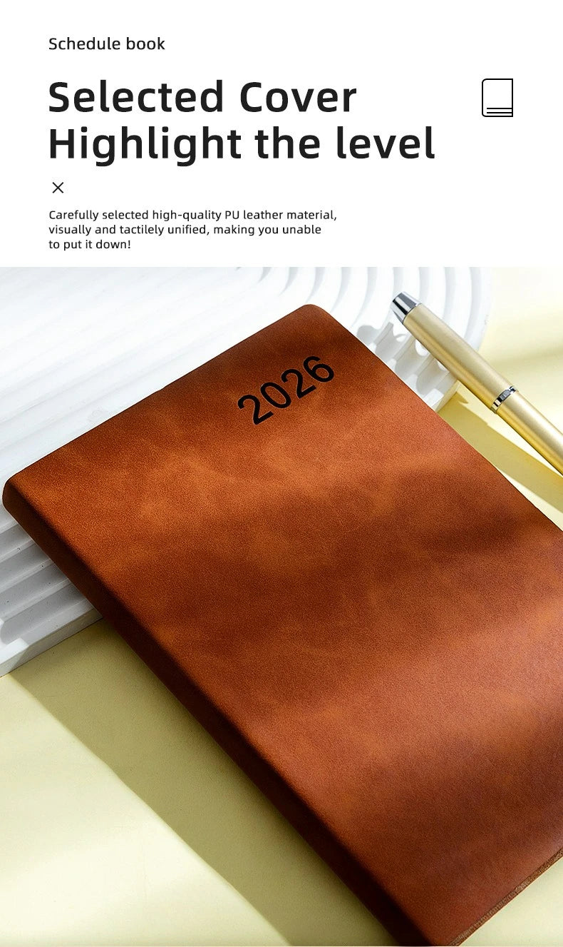 2026 Planner, Self-Discipline Calendar Planner, Weekly & Monthly Planner Layouts, 360-Page Daily Organizer,Portable Planner Book