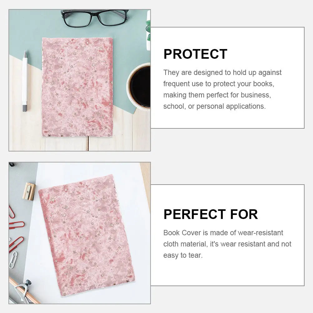 Book Cover Cloth Wear Resistant Protective Sleeve Adjustable Cover Reusable Hardcover Book Protector School Study Reading