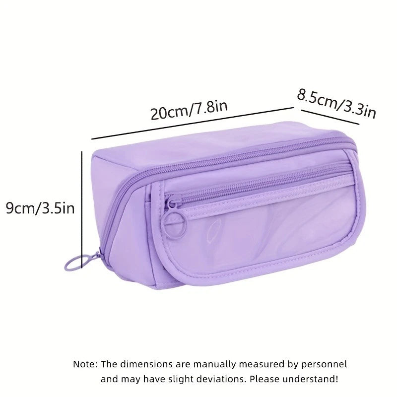 Pencil Case Organizer  Large Capacity Multi-Compartment Desktop Storage for School & Office Supplies School Cases Pouch Big
