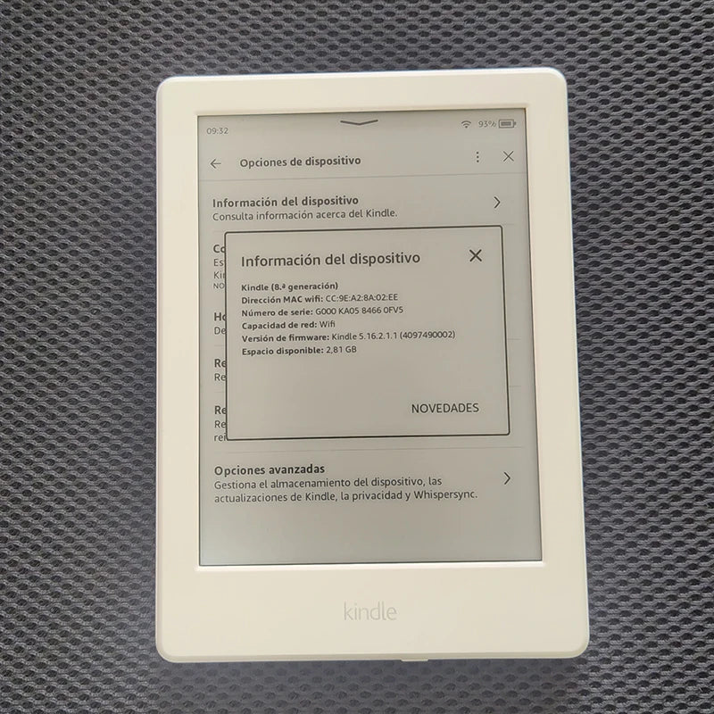 Original E-ink 6 inch Ink Kindle 8th Kindle 6th 7th E-Book Kindle E Book Reader Touch Screen Ebook Without Backlight