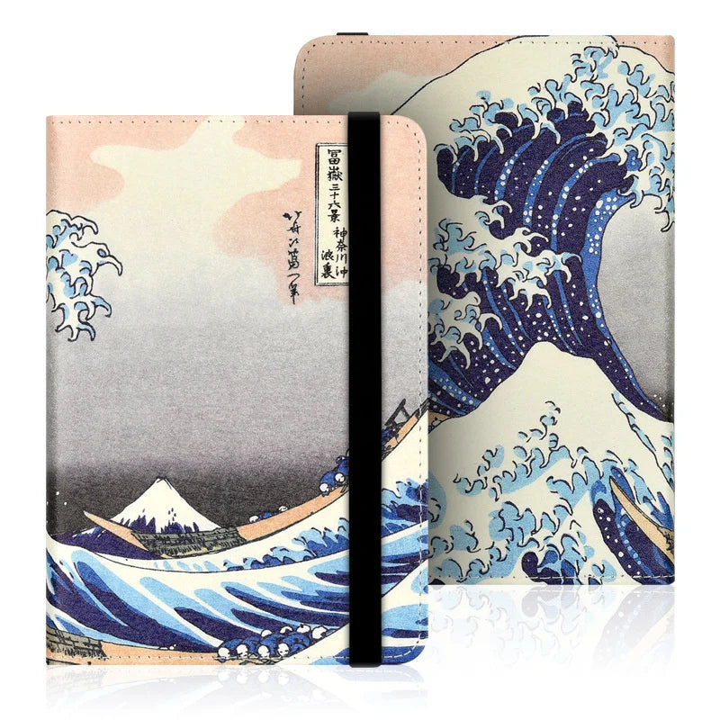 Universal Case for Kindle 4/5 E-book Reader 6" Inch Kindle Touch 2014 (Kindle 7 7th Generation) WP63GW Ebook Case Book Cover