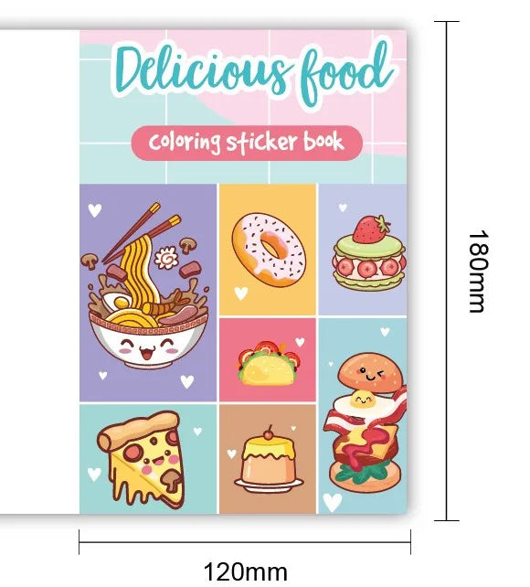 Coloring Book Children Sticker Books Fun Coloring Books 3-6 years Early Education Preschool Activities DIY Themed Drawing Books