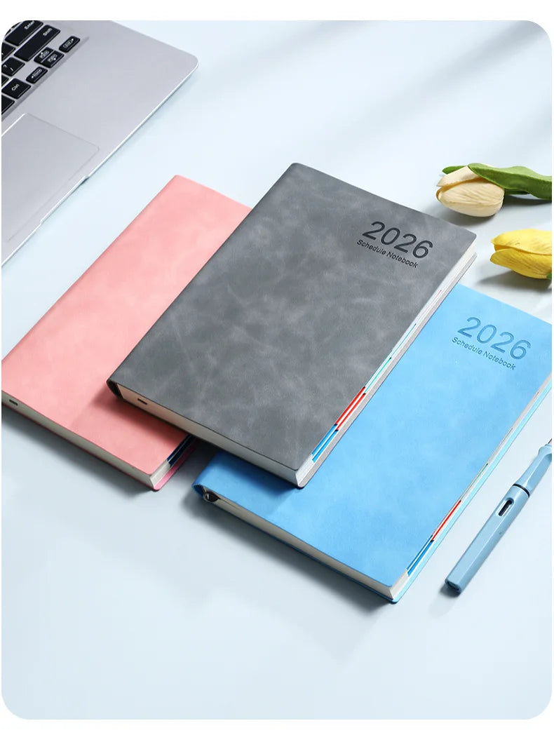 2026 A5 Daily Planner Notebook, 365 Days English Schedule Book, Productivity Journal For Work, Study And Time Management