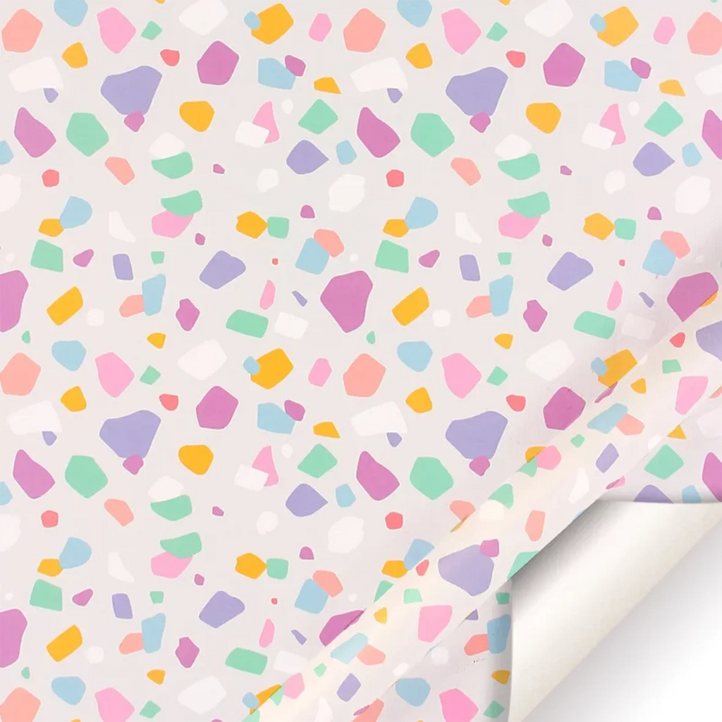 Fold 50*70cm Gift Wrapping Paper Christmas Gift Love Rainbow Gravel Valentine's Day Gift Paper Wrapper Wholesale Paper Craft