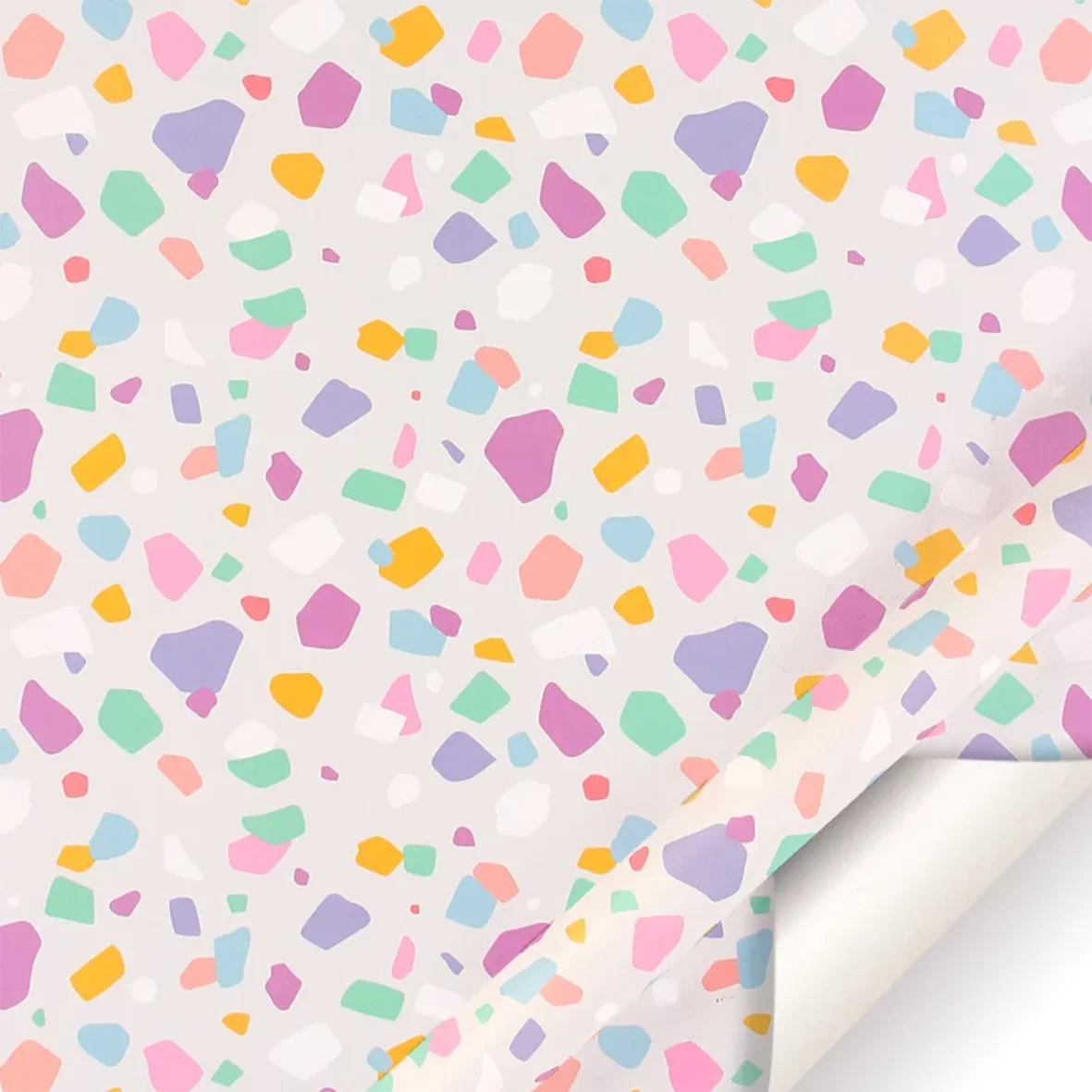 Fold 50*70cm Gift Wrapping Paper Christmas Gift Love Rainbow Gravel Valentine's Day Gift Paper Wrapper Wholesale Paper Craft