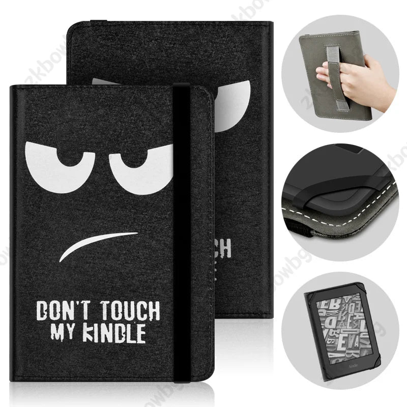 Universal Case for Kindle 4/5 E-book Reader 6" Inch Kindle Touch 2014 (Kindle 7 7th Generation) WP63GW Ebook Case Book Cover