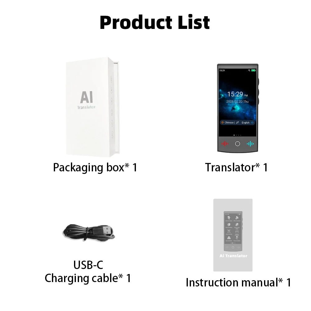 MSAI T26 160 Languages Voice Translator Online Photo 75 Languages Audio Translate 115 Offline Real Time Translation for Travel