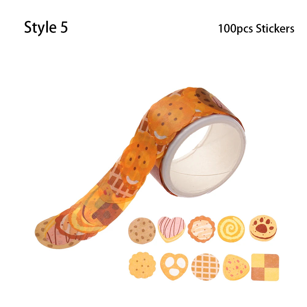School Supplies Kawaii DIY Stationery Washi Tape Diary Label Sticky Paper Scrapbooking Sticker