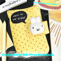 Cute M5 Handbook Book Cover Grey Cat Wave Dot Rabbit Cover High Beauty Simple Loose Leaf Notebook Only Shell