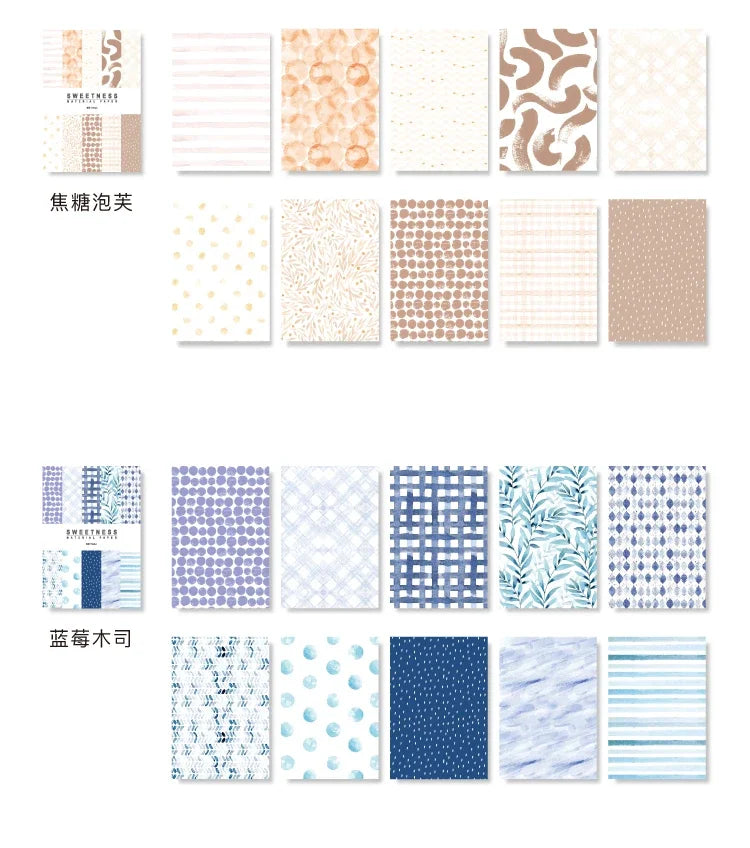 Journamm 50pcs Vintage Material Paper Cute Stationery Scrapbooking Cards for Journaling Project DIY Background Writable Paper