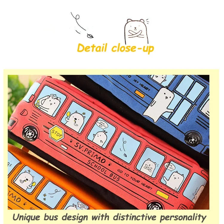 Pencil bag Creative large capacity pencil case cartoon  pencil case student pencil case stationery case school office supplies