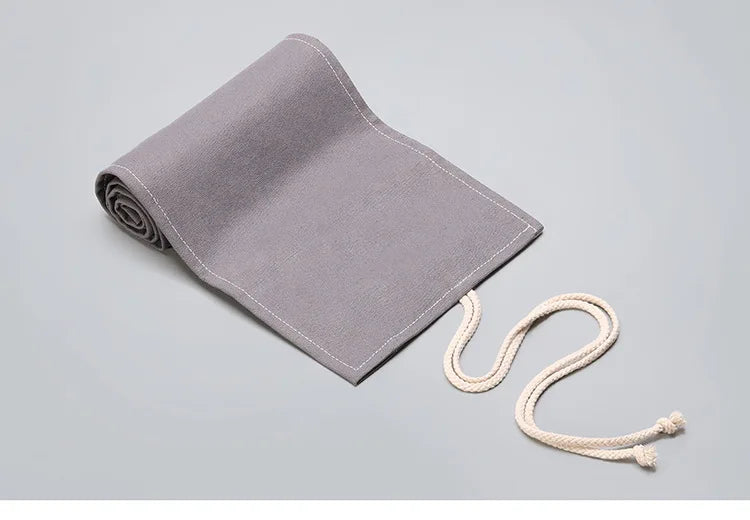 1PC Canvas pencil case - Simple and atmospheric design, colorful lead sketch pencil case for artists students and offices to use