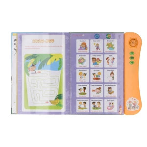 Portuguese English Sound Book Interactive Sound Book with Alphabet Numbers Animals and More for Bilingual Children Learning