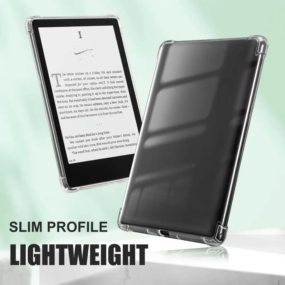 Paperwhite 12th Generation 7 Inch Transparent Case for Kindle Four Corner Airbag Anti Drop Soft TPU Cover for Kindle Paper White