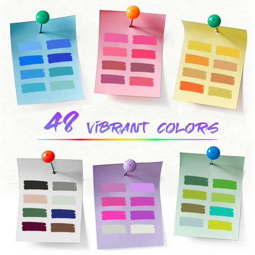 12-60 Colors Felt Tip Drawing Watercolor Art Markers Pen Dual Brush Fineliner Colouring Pen Set for Calligraphy Painting