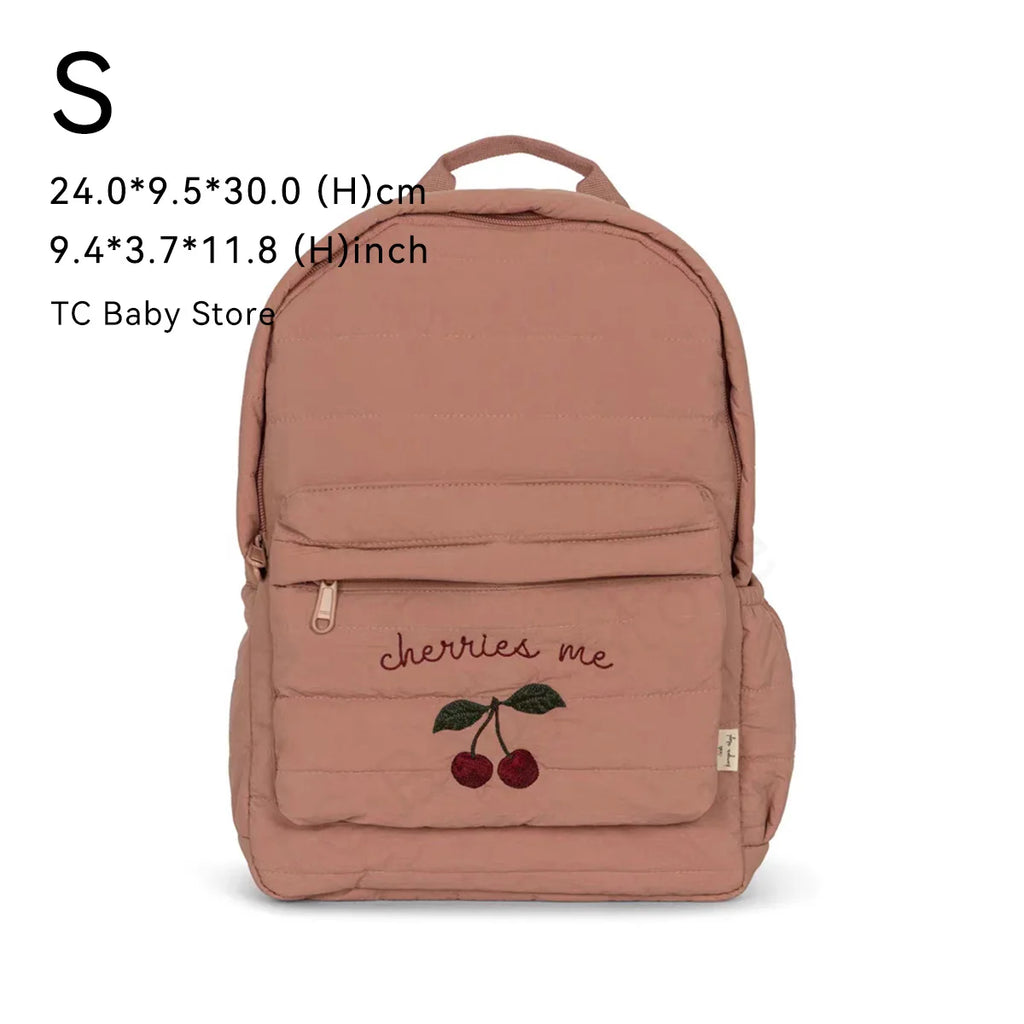 KS Baby Backpack 2024 New Kids Schoolbag Kindergarten Bags Brand Traveling Mom Cherry Lemon Children's Boys Girls Storage