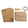 Stationery Flower Desig Letter Paper Craft Paper Kraft Paper Old Europe Style Letter Pad Writing Paper Retro Vintage Envelope