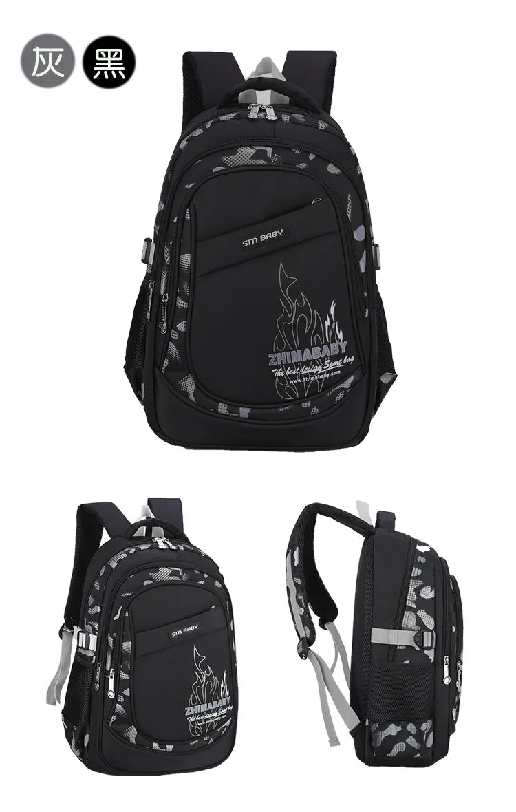 Kids backpack Primary children School Bags For Boys large orthopedic Backpack Waterproof Schoolbag big Book Bag mochila infantil