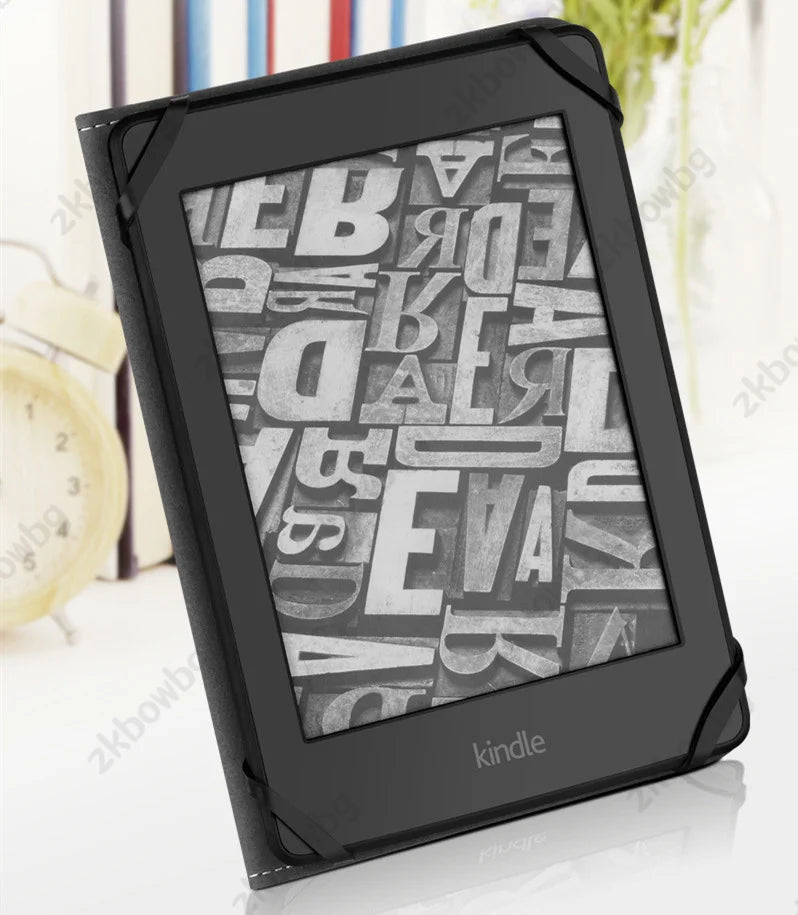Universal Case for Kindle 4/5 E-book Reader 6" Inch Kindle Touch 2014 (Kindle 7 7th Generation) WP63GW Ebook Case Book Cover