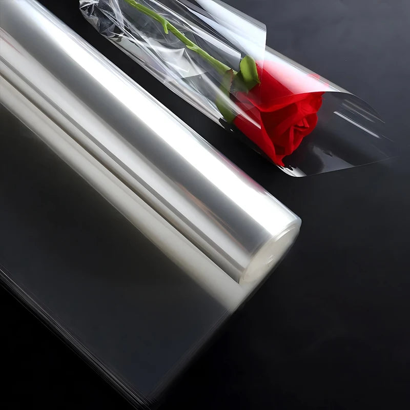 Cellophane Wrap Roll Clear Paper Wrapping Gift Transparent Basket Bags Cello Rolls Flower Baskets Packing Supplies Diy Craft