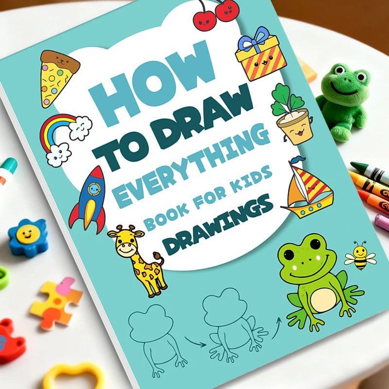 Drawing Books for Kids Step By Step Learn How to Draw Everything Easy Tutorial Creative Gift Childrens Art Set