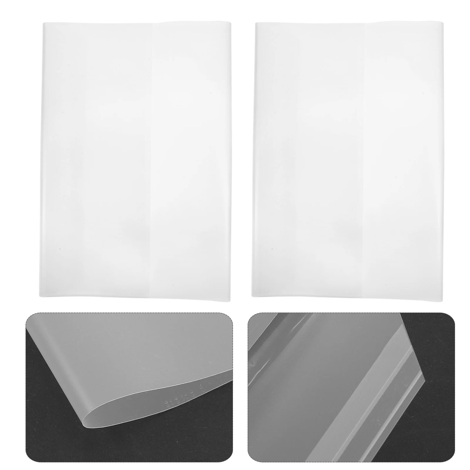 5 Pcs B5 Clear Book Cover Protect 16k Back Covers for Textbooks Waterproof Sleeves