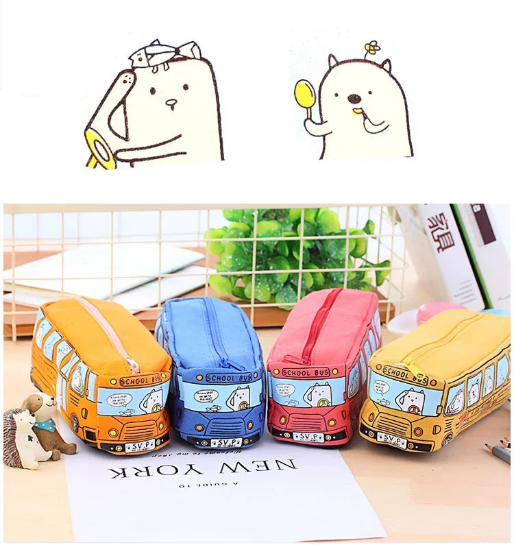 Pencil bag Creative large capacity pencil case cartoon  pencil case student pencil case stationery case school office supplies