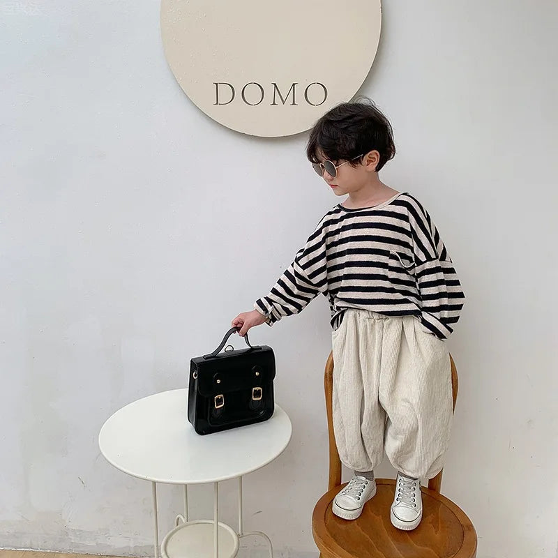 Kids Schoolbag Simple Korean Kindergarten Boys and Girls Baby 3-6 Years College Wind Cute Backpack Hundreds of Kids Shoulder Bag
