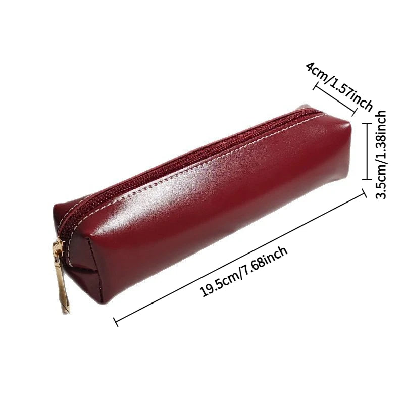 Simple candy color pencil case Small portable pencil case ins Male and female students Large capacity stationery box