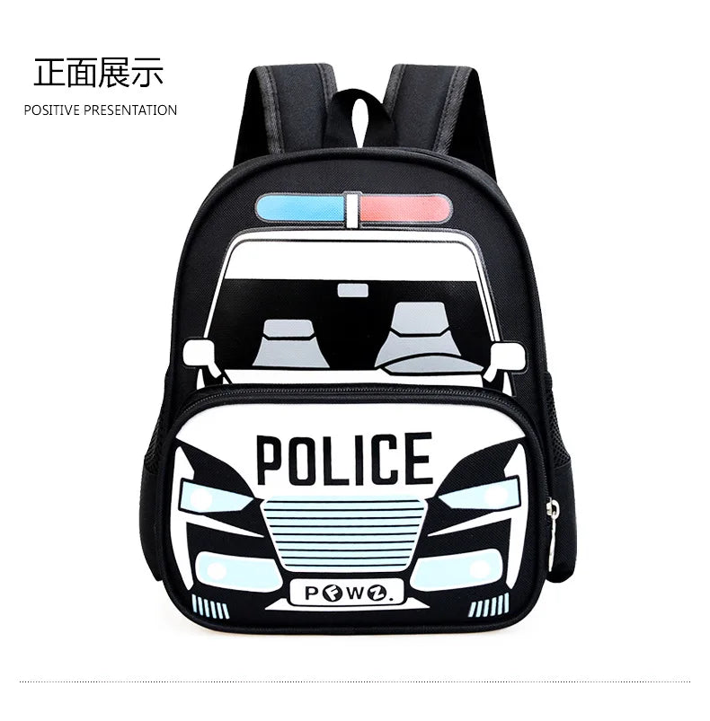 Boys Backpack Cartoon Car Kindergarten Fashion Schoolbag Casual Children Shoulders Bag Kids Girls Students Bags Mochila Infantil