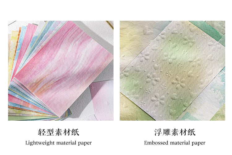 23 Sheets Large Size Aesthetics Stationery School Scrapbooking Supplies Decor Material Papers Background Paper Journal Diary