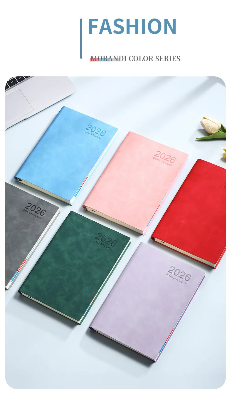 2026 A5 Daily Planner Notebook, 365 Days English Schedule Book, Productivity Journal For Work, Study And Time Management